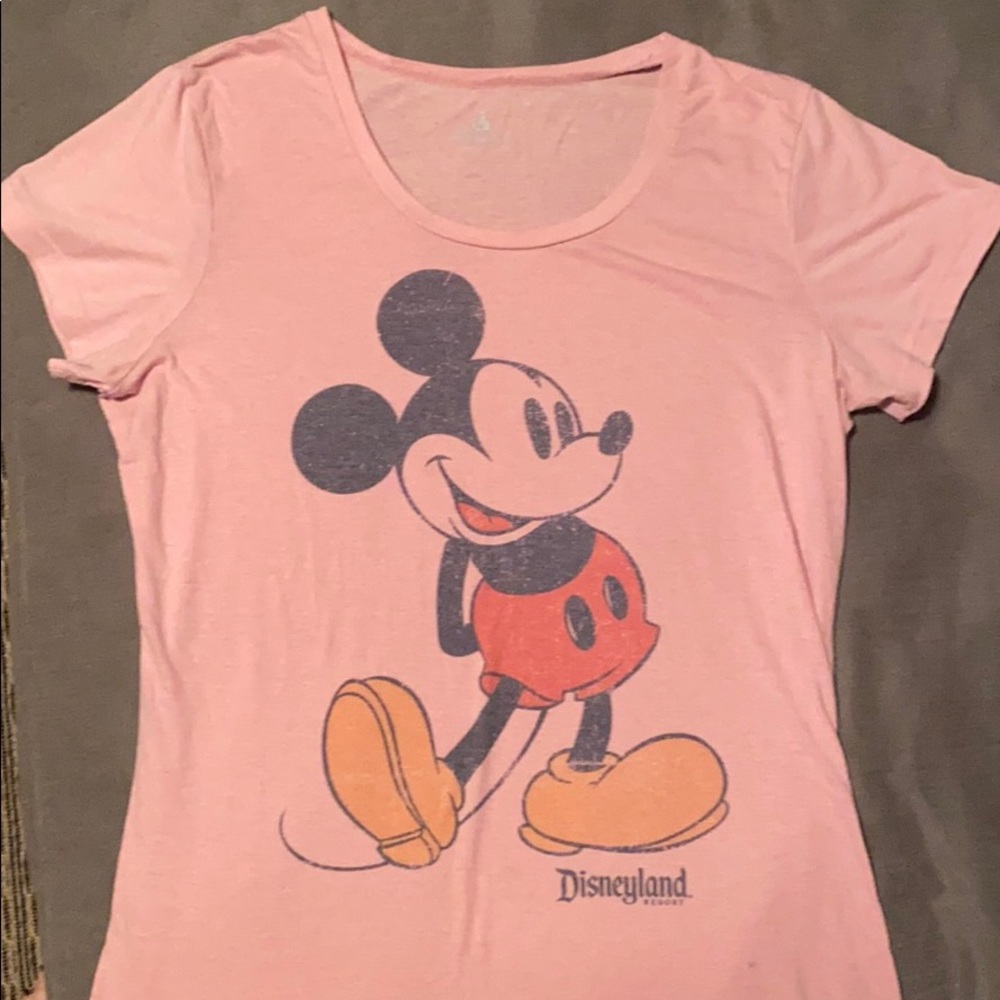 Disneyland official pink Mickey shirt
